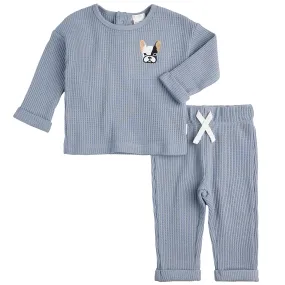 2 Piece Boys Henley Shirt & Pants