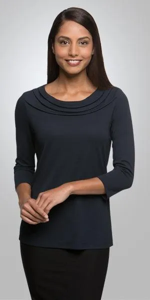 2226 City Collection Eva Knit 3/4 Sleeve Top