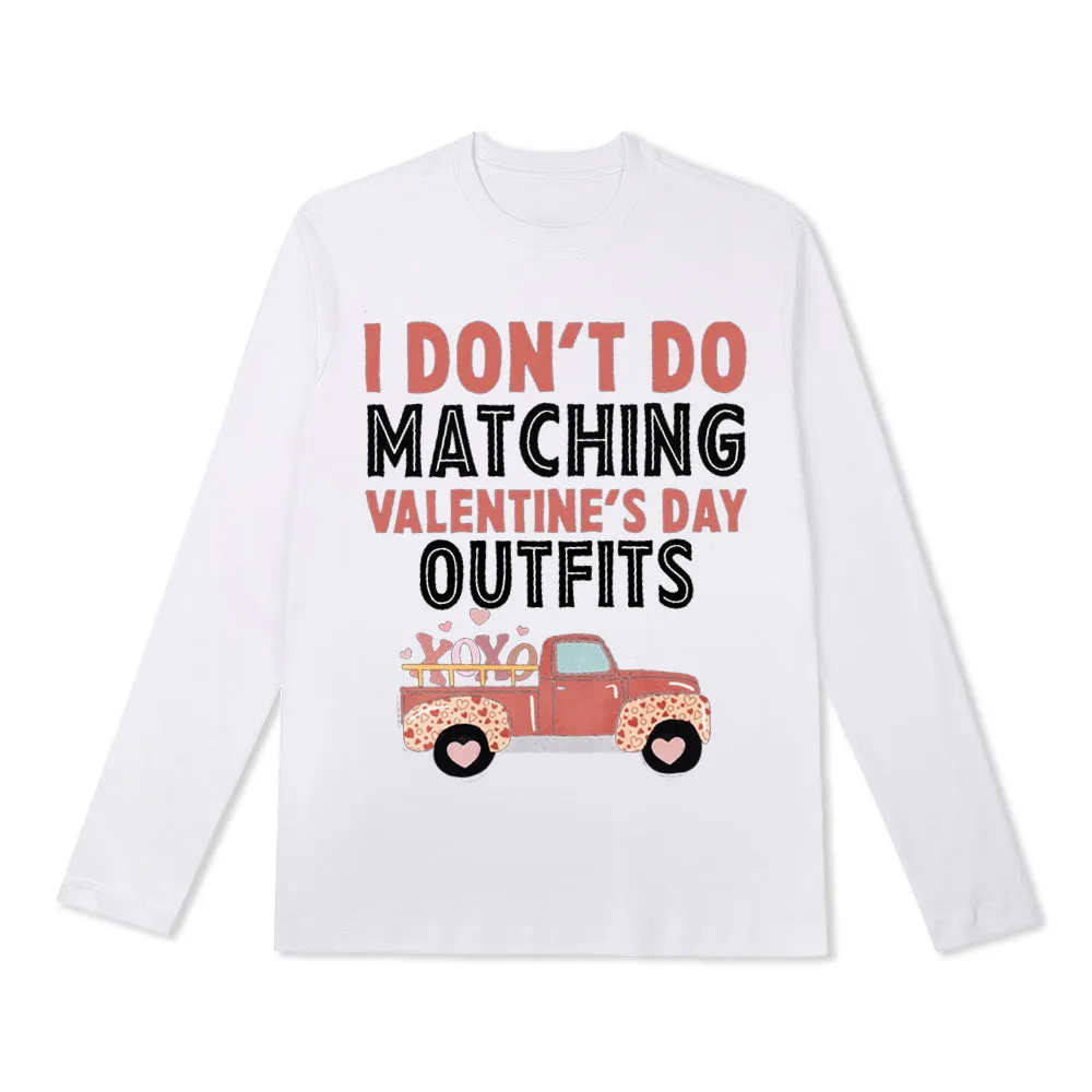 4FunGift® Family Valentines Long- Sleeved Shirts, Matching Family Valentine Day Outfits, Holiday wear, Family Valentines Shirts