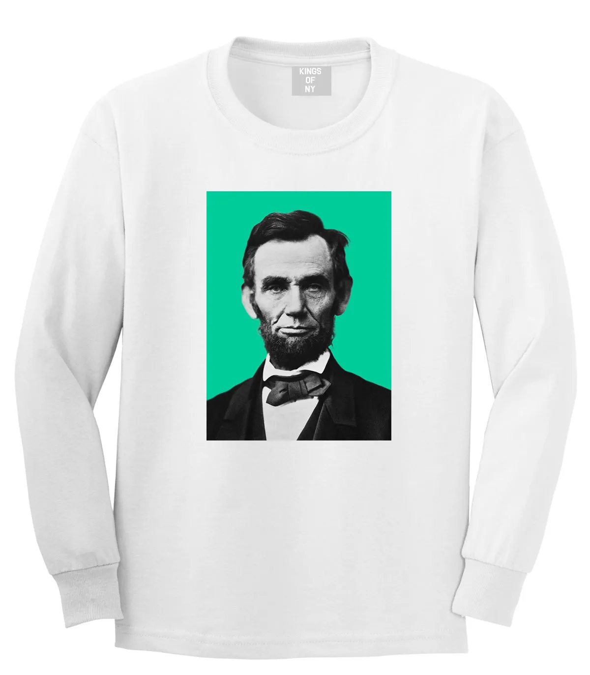 Abraham Lincoln Portrait Mens Long Sleeve T-Shirt