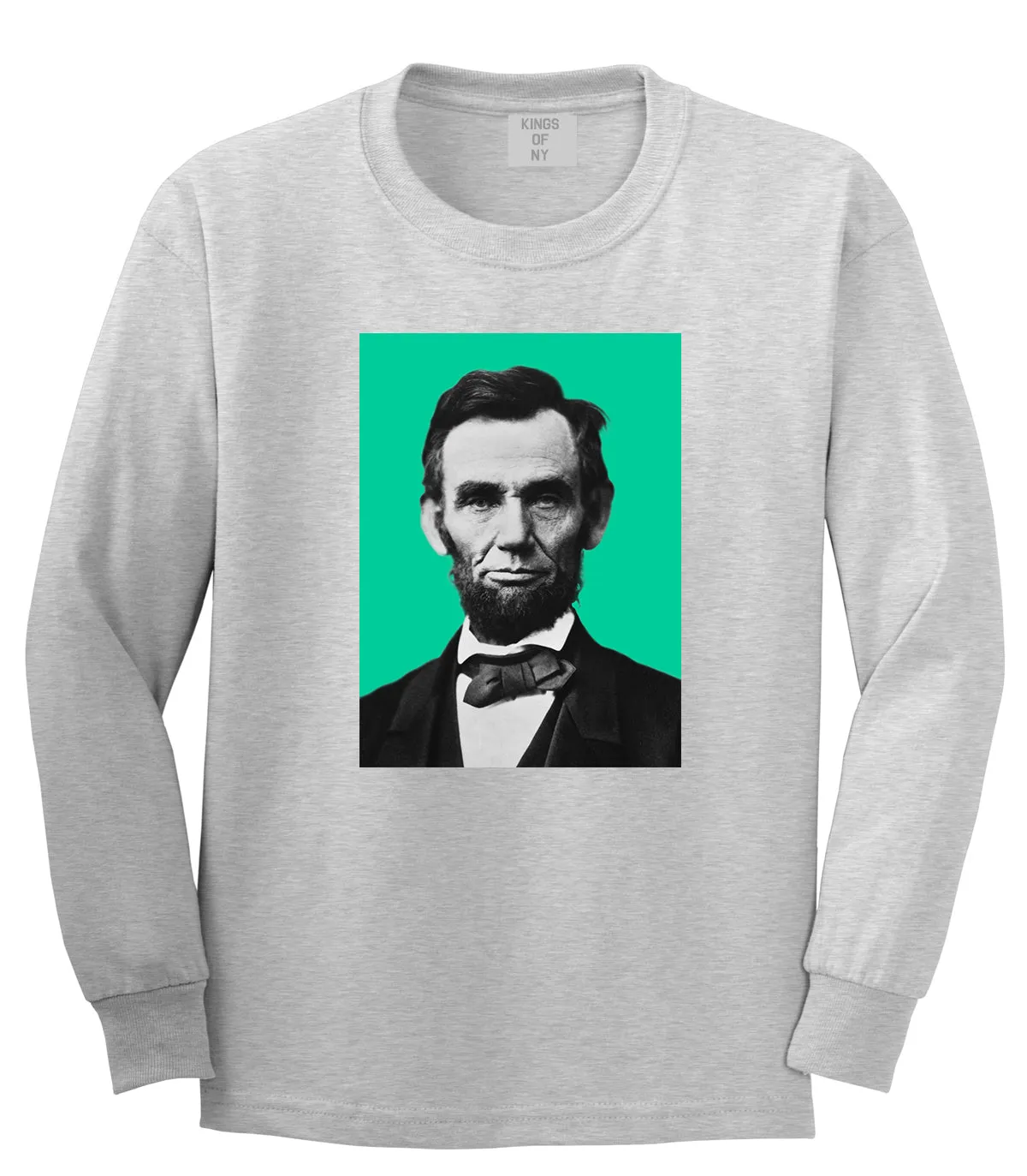 Abraham Lincoln Portrait Mens Long Sleeve T-Shirt