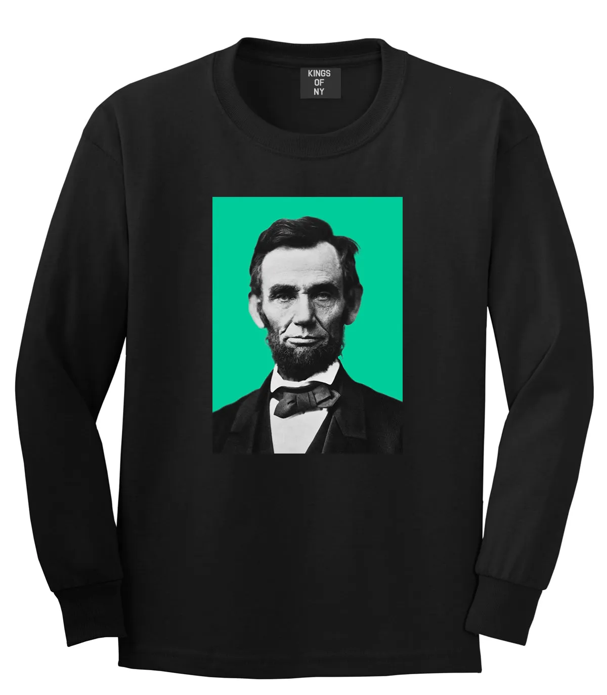 Abraham Lincoln Portrait Mens Long Sleeve T-Shirt