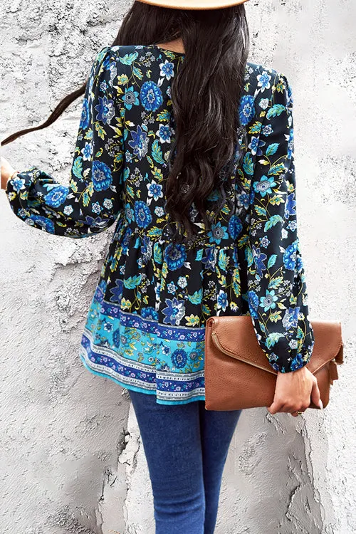 All In Boho Print Long Sleeve Top - 3 Colors