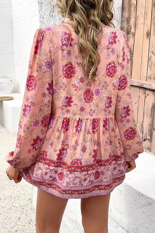 All In Boho Print Long Sleeve Top - 3 Colors