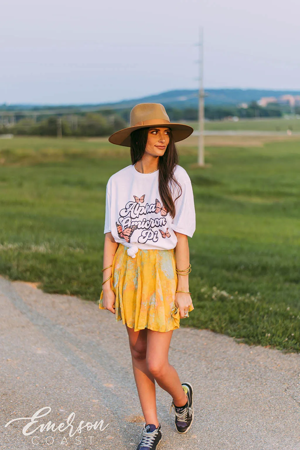 Alpha Omicron Pi Butterfly Bid Day Tee