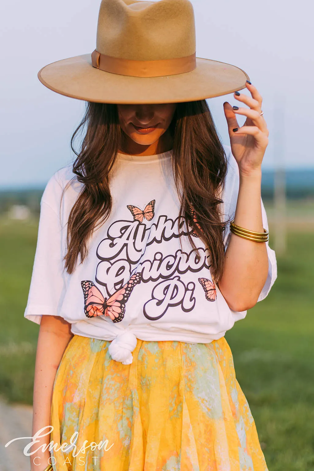 Alpha Omicron Pi Butterfly Bid Day Tee