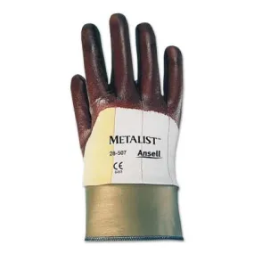 Ansell Hycron Nitrile Coated Gloves, 10, Brown, 28-507-10