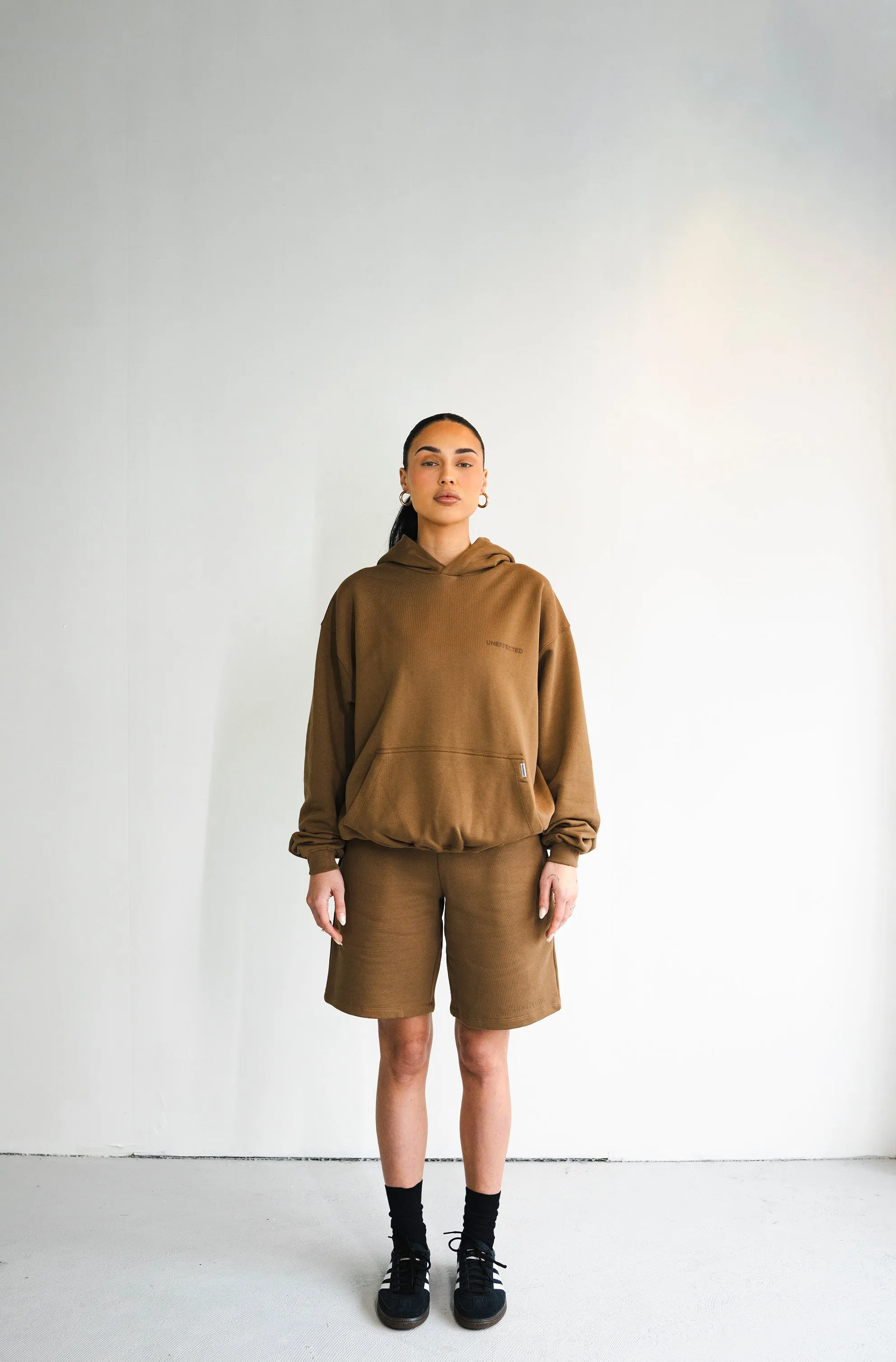 Archive Logo Oversized Hoodie - Camel