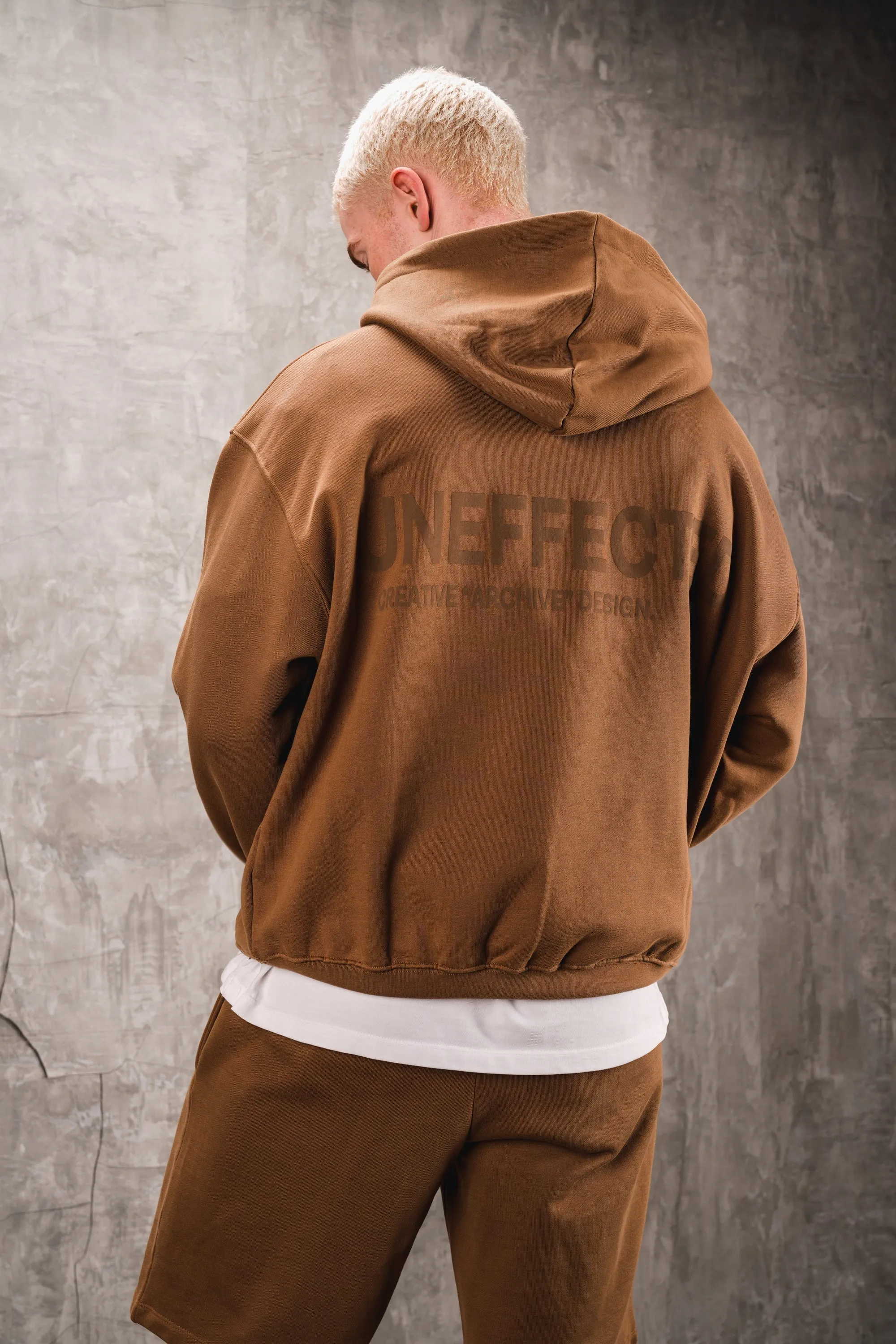 Archive Logo Oversized Hoodie - Camel