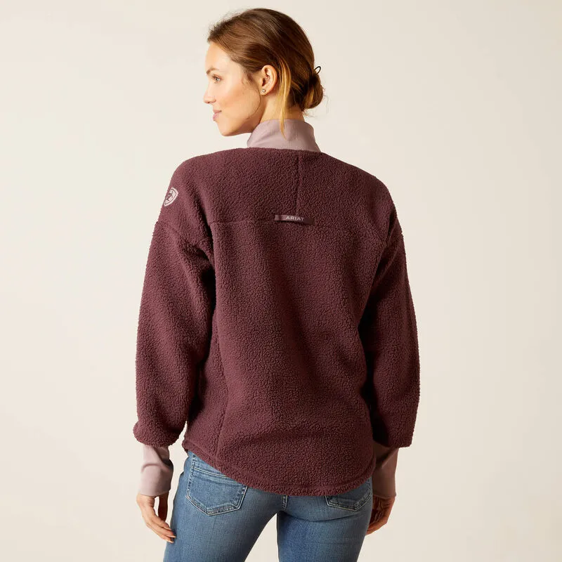 Ariat Women's Sherpa Doyen Sweatshirt in Huckleberry