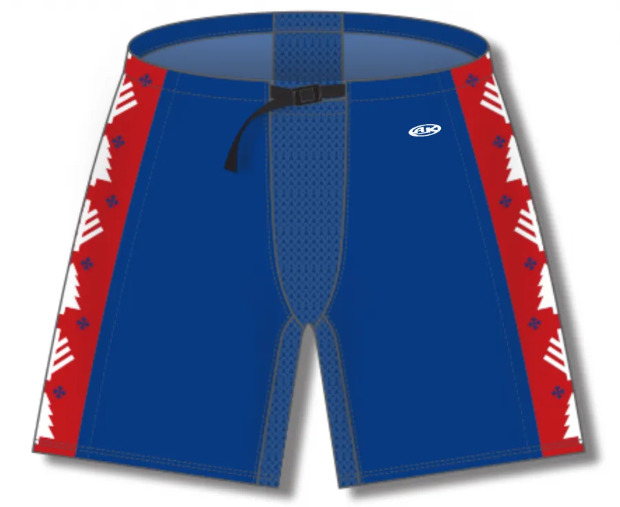 Athletic Knit (AK) ZH901-CHR2405 Red Christmas Sweater Sublimated Ice Hockey Pant Shell (Copy)