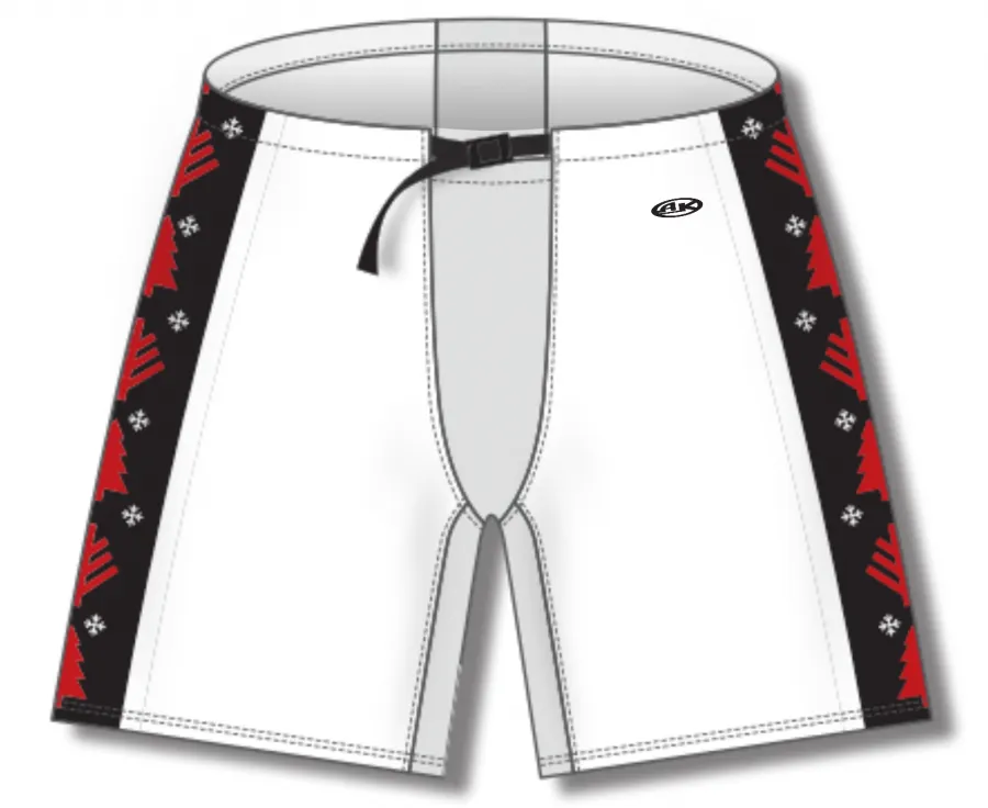 Athletic Knit (AK) ZH901-CHR2405 Red Christmas Sweater Sublimated Ice Hockey Pant Shell (Copy)