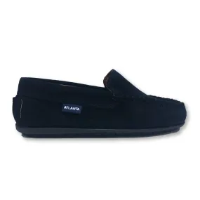 Atlanta Mocassin Navy Suede Loafer