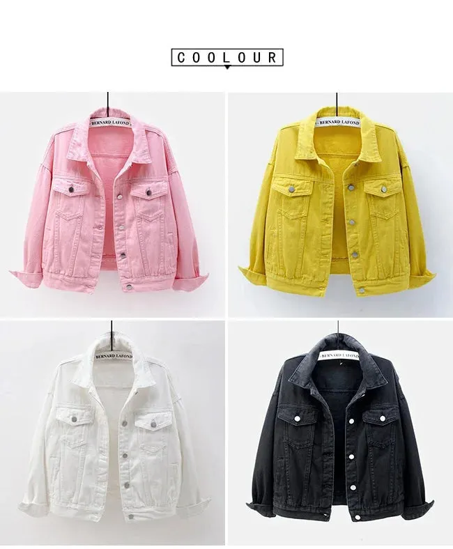 Autumn Loose Casual Outwear Denim Jackets