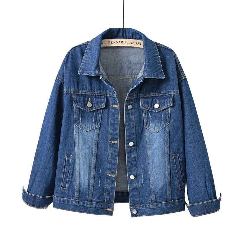 Autumn Loose Casual Outwear Denim Jackets