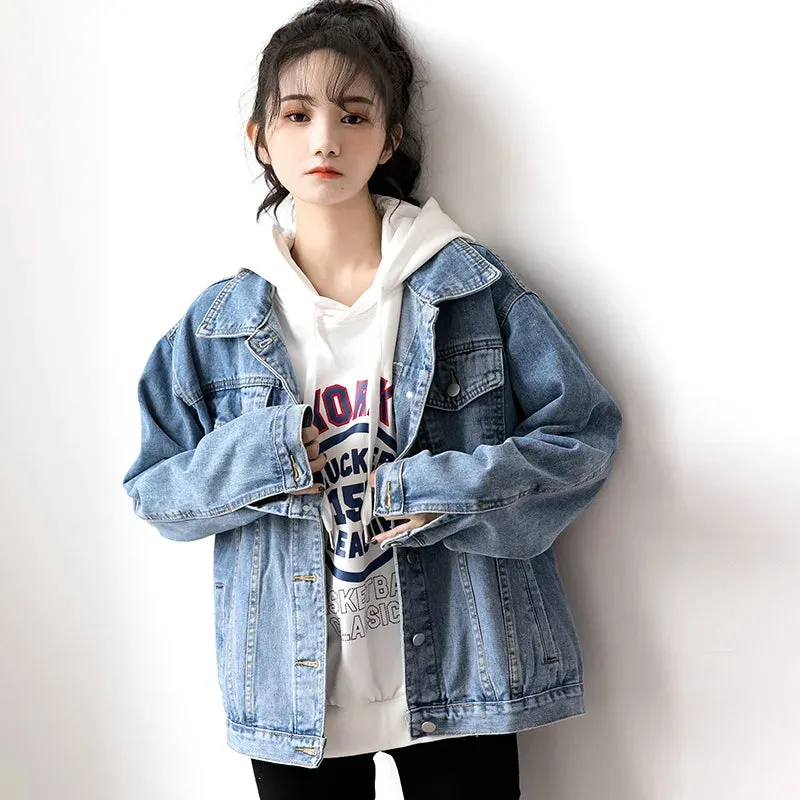 Autumn Loose Casual Outwear Denim Jackets