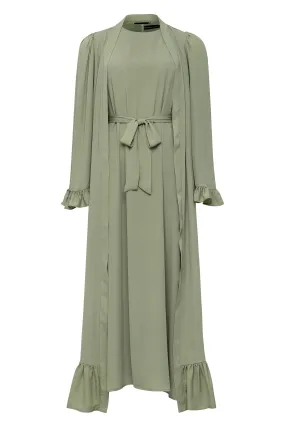 Ayah Abaya Set - Sage green