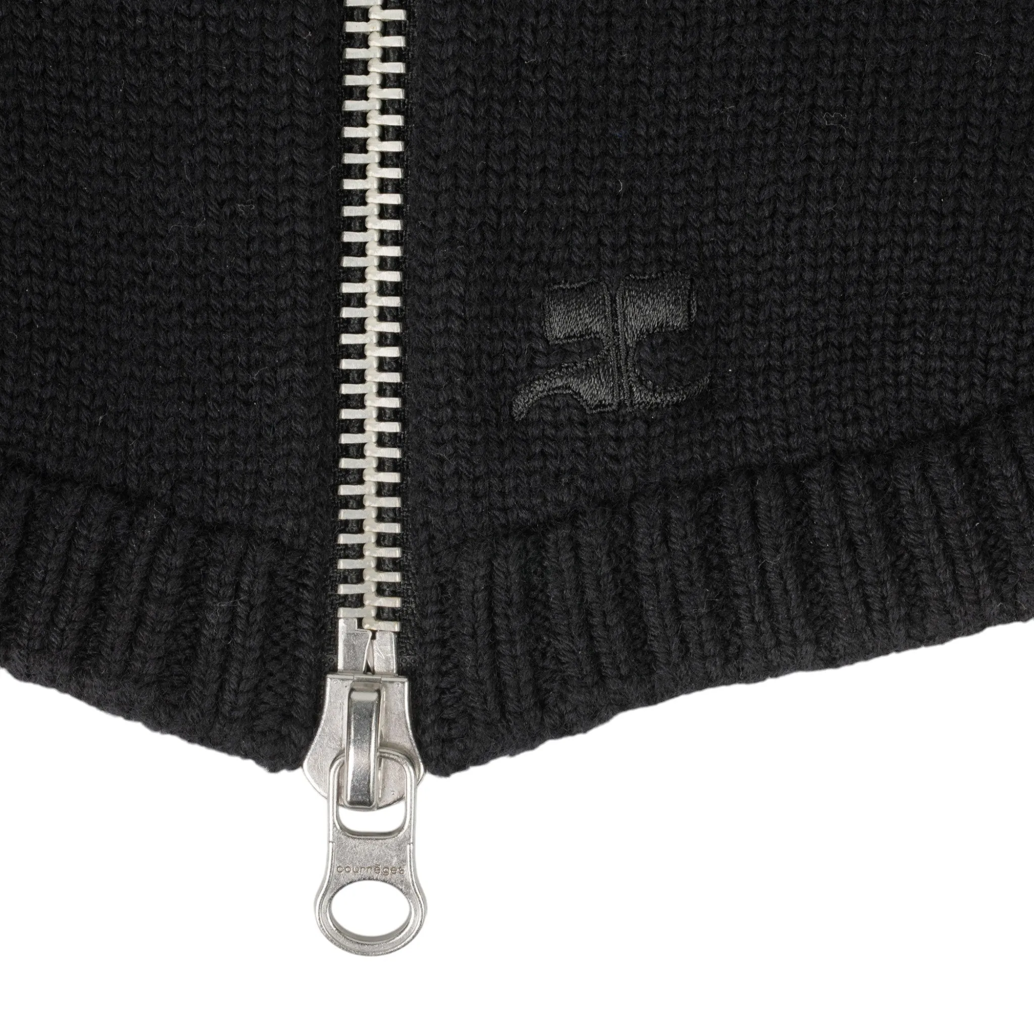 BALACLAVA ZIPPED WOOL / 9999:BLACK