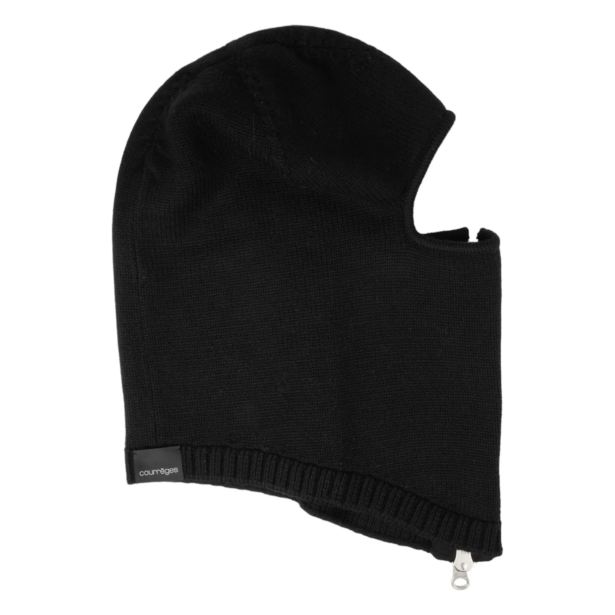 BALACLAVA ZIPPED WOOL / 9999:BLACK