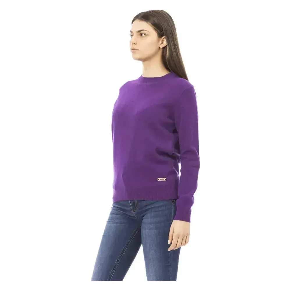 Baldinini Trend Purple Wool Women Sweater