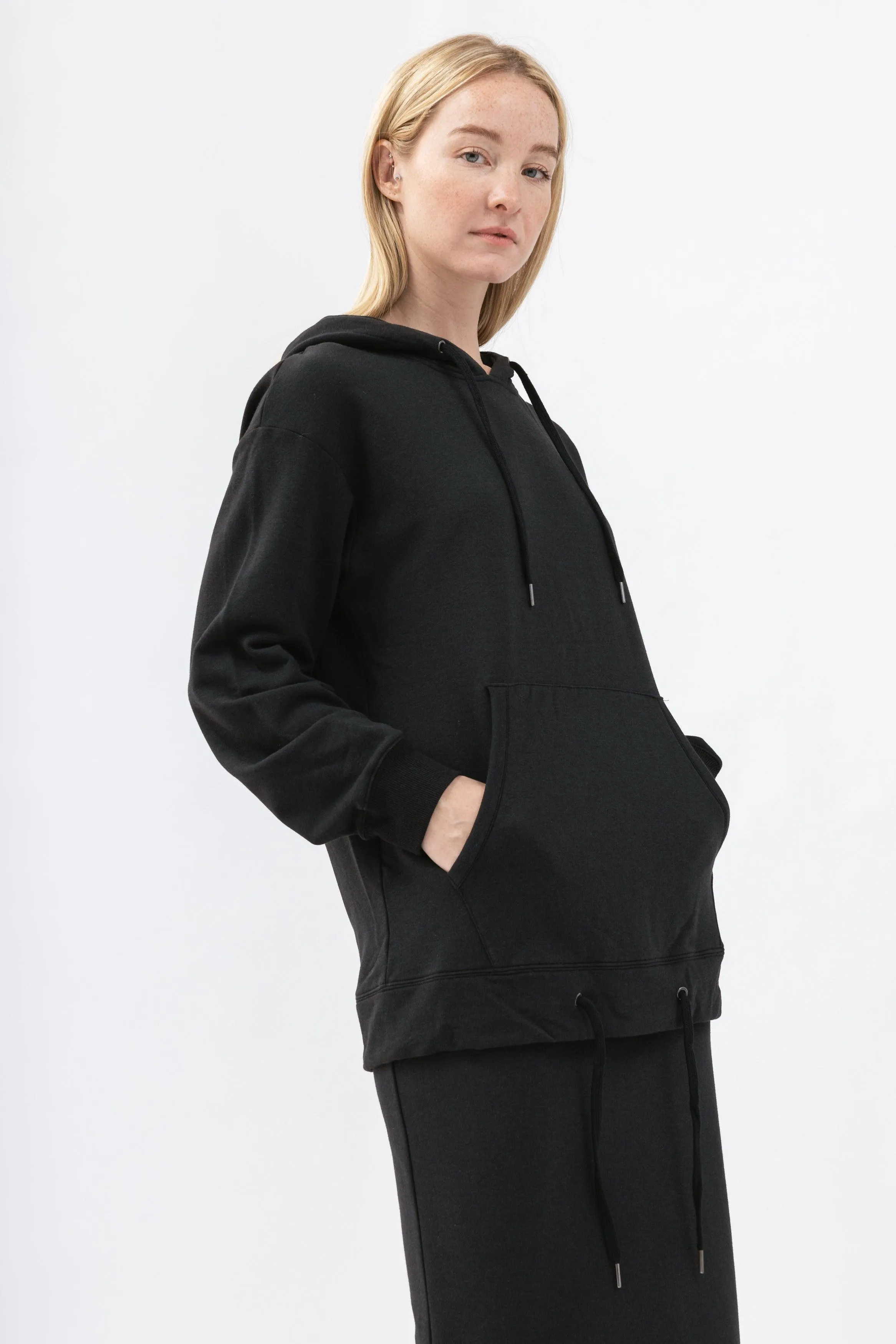 Bamboo Brushed-Back Sweat Oversized Hoodie