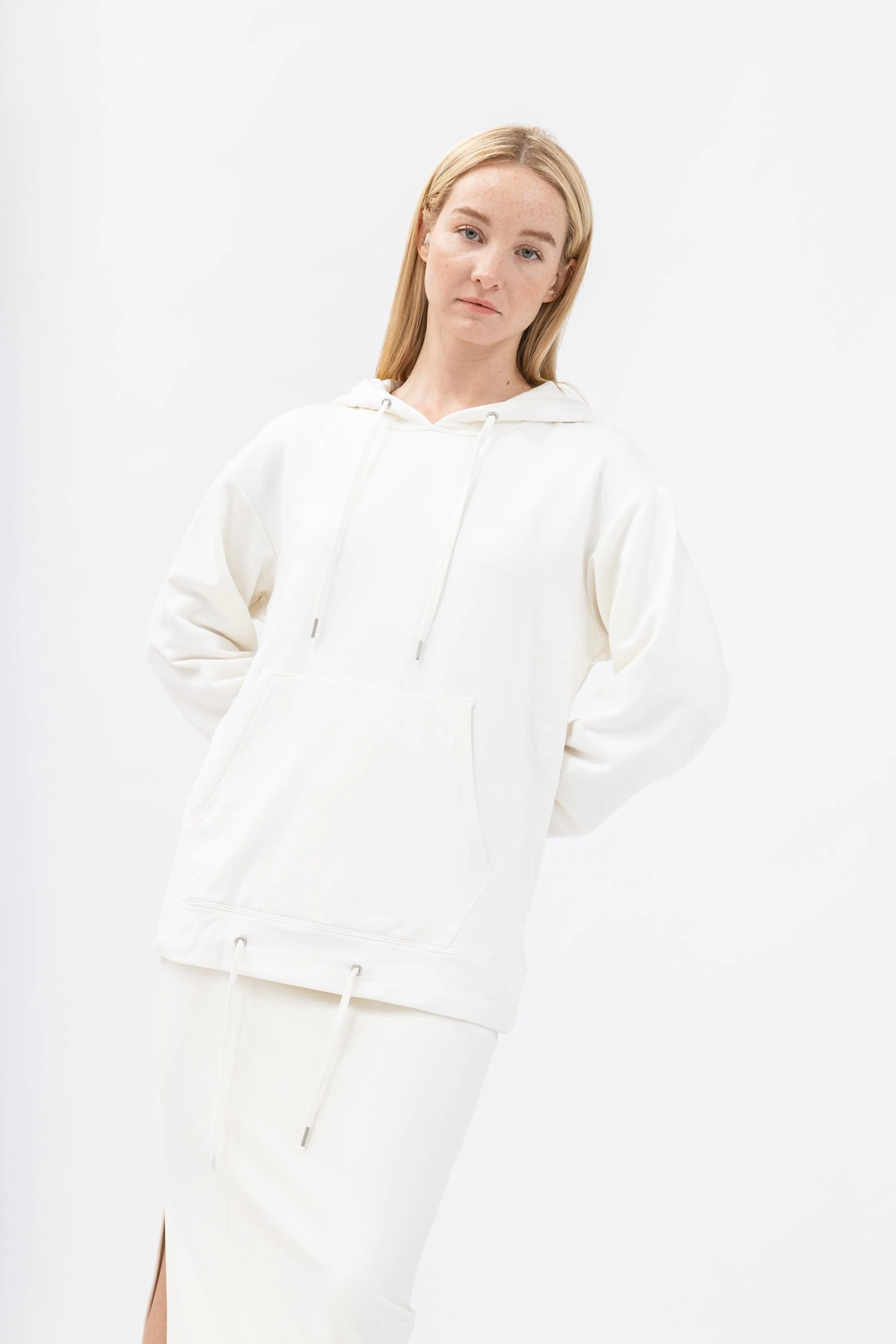 Bamboo Brushed-Back Sweat Oversized Hoodie