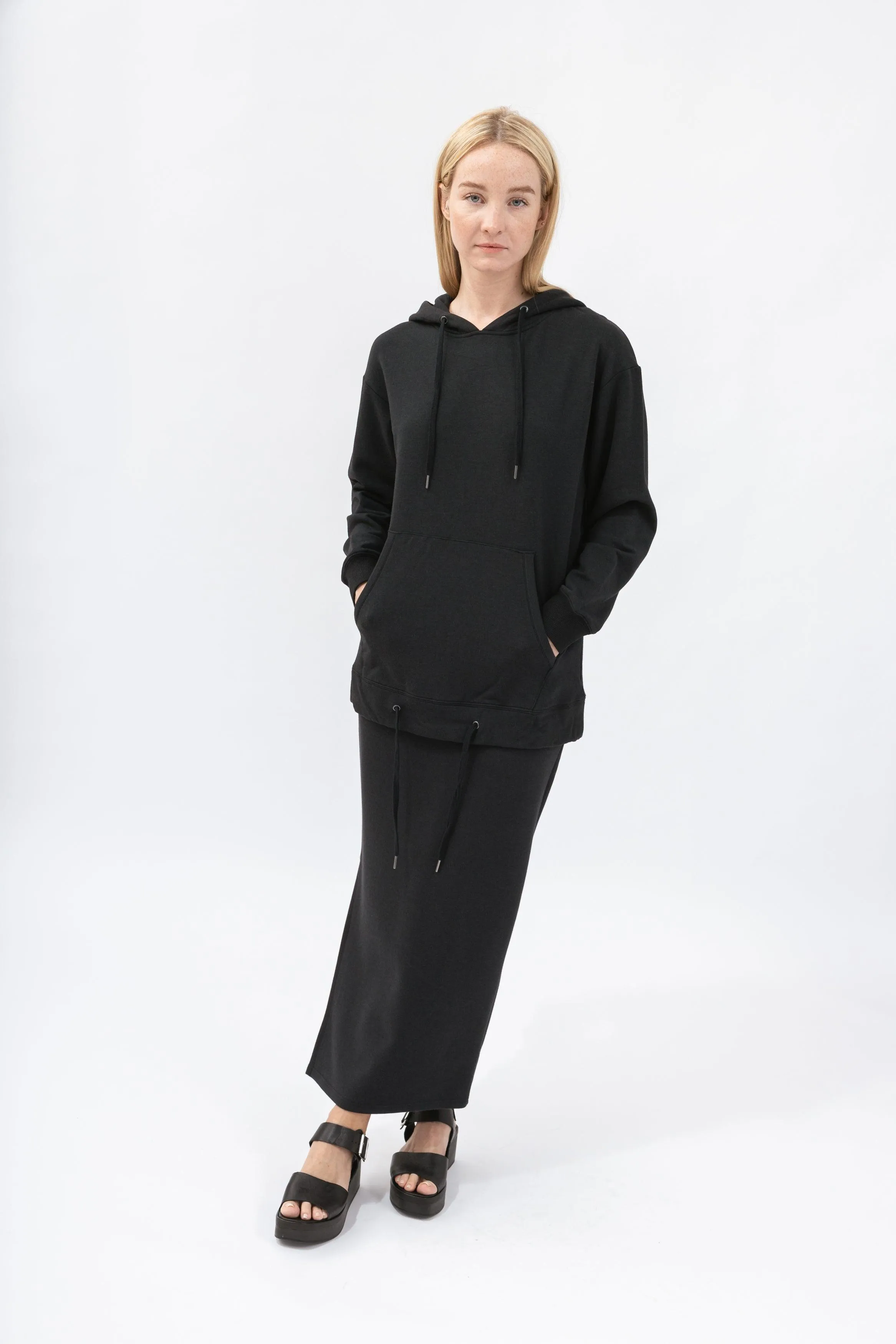 Bamboo Brushed-Back Sweat Oversized Hoodie