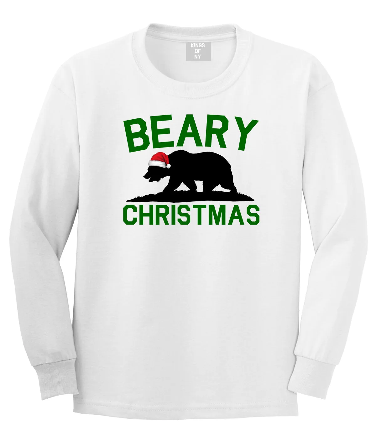 Beary Christmas California Bear funny Mens Long Sleeve T-Shirt