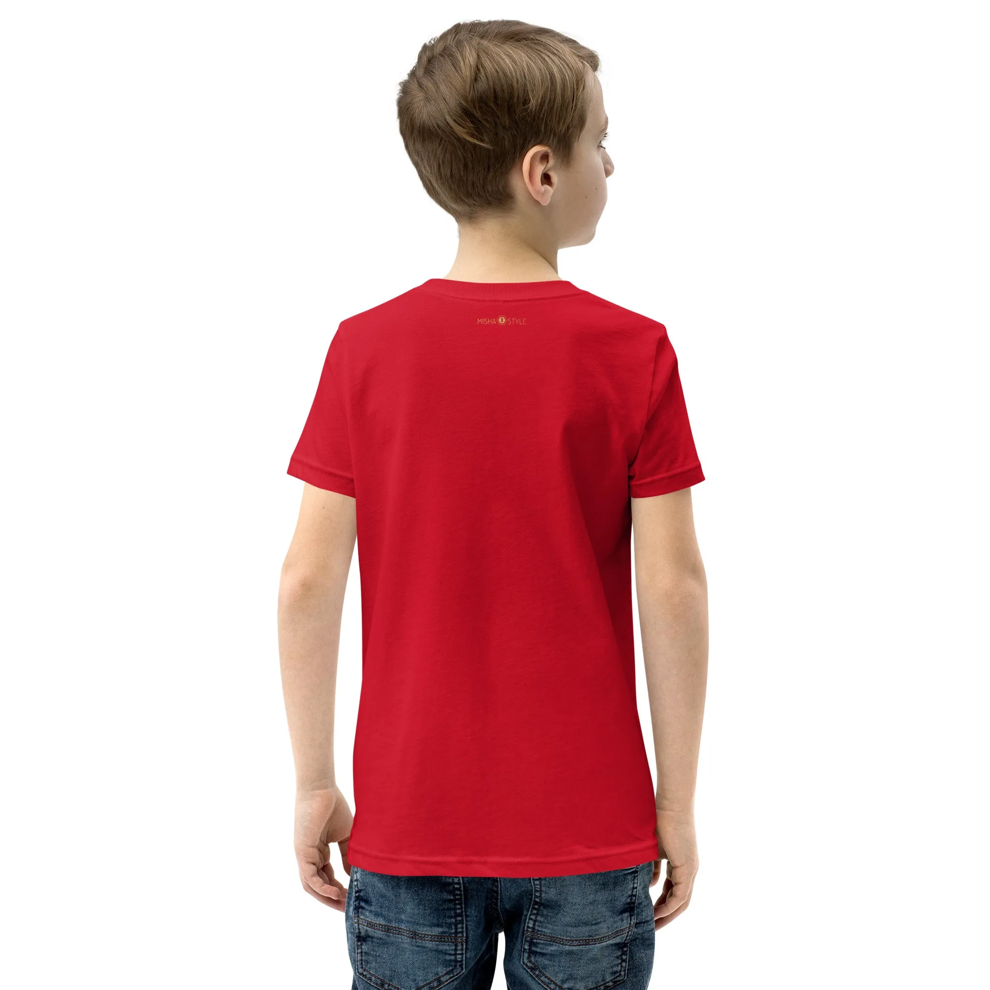 Belly Laugh Youth Short Sleeve Three Red T-Shirt