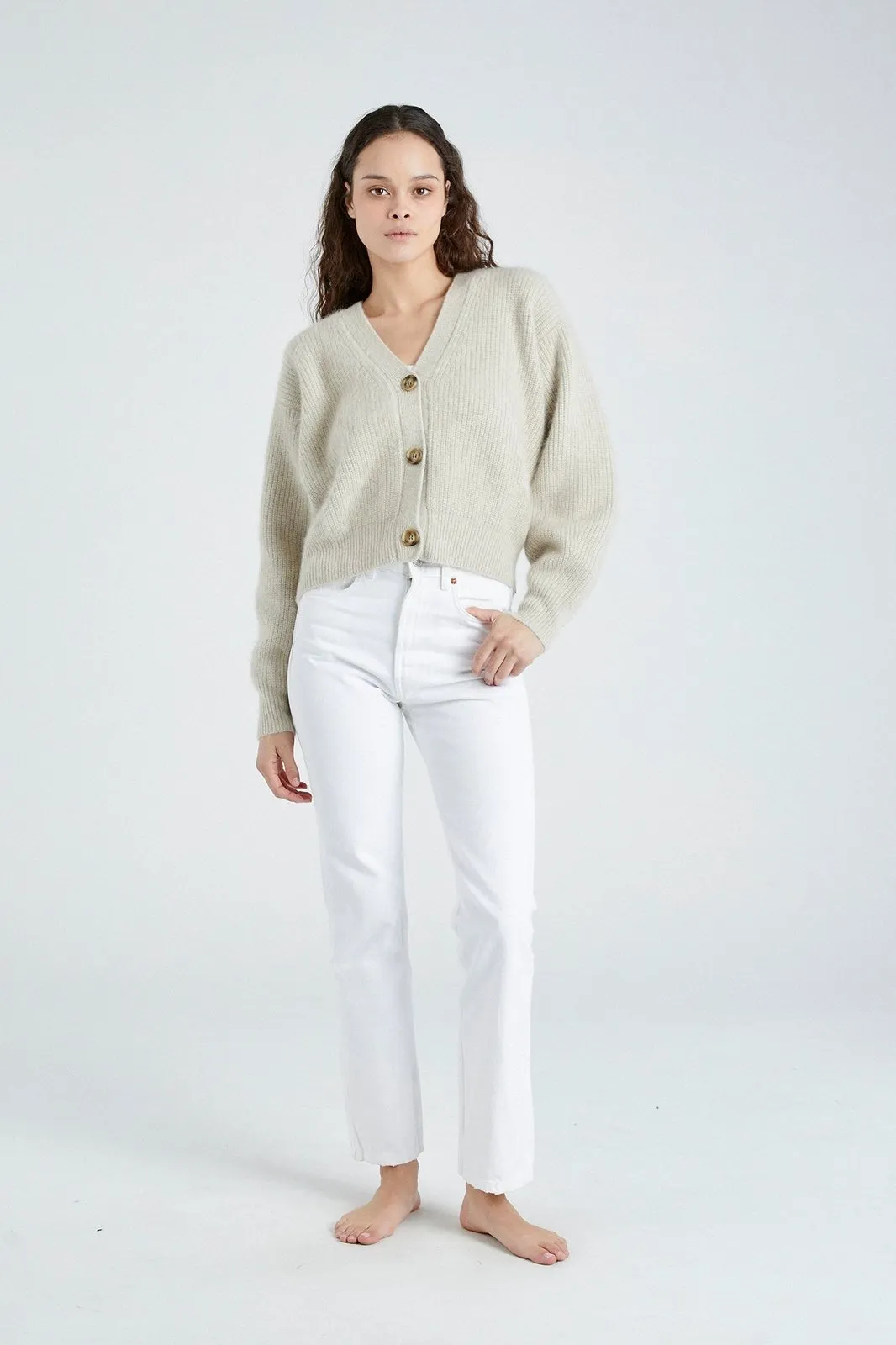   Beryll Cashmere Cardigan Sweater | Shell Beach