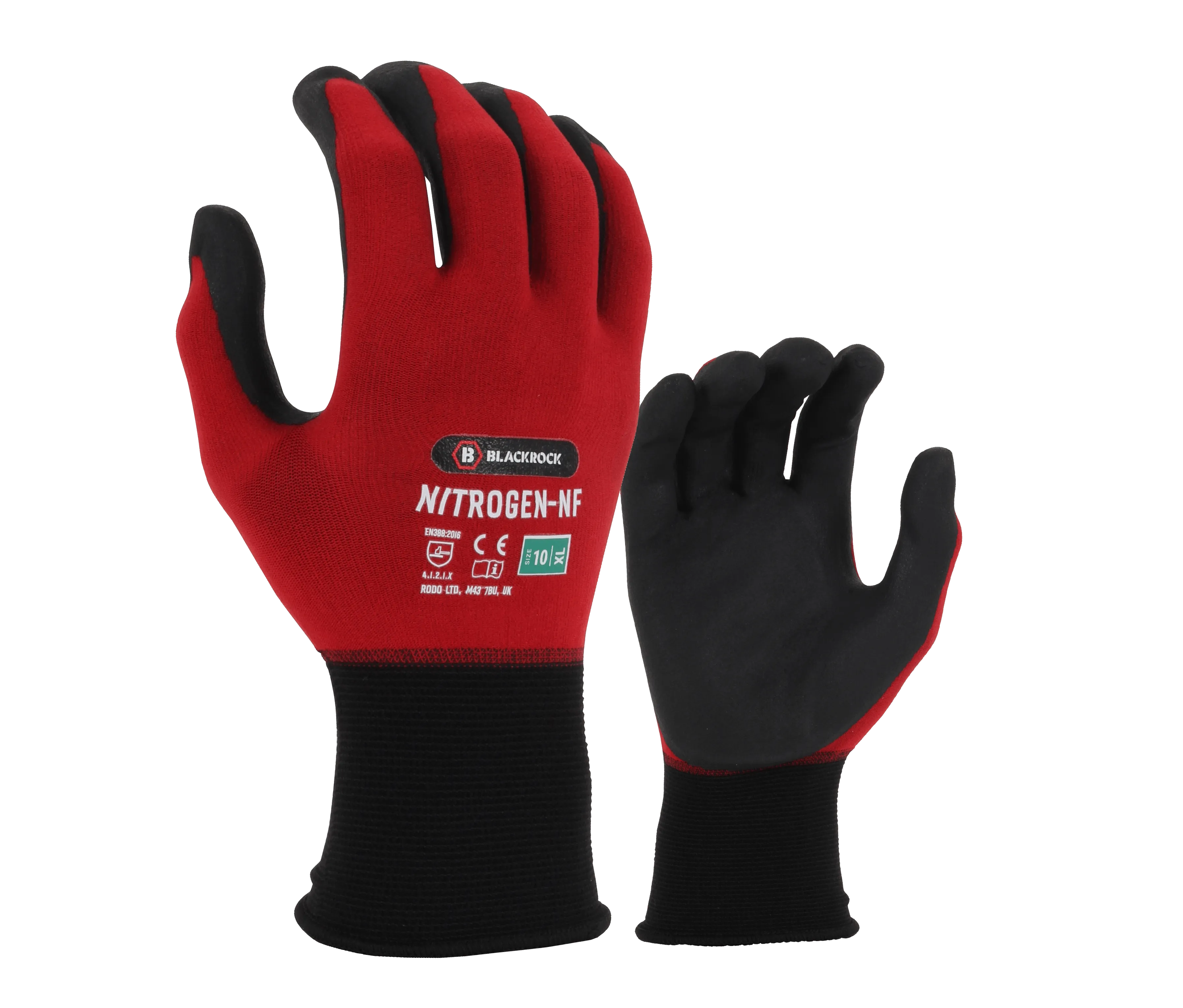 Blackrock Nitrogen Nylon Nitrile Foam Work Gloves