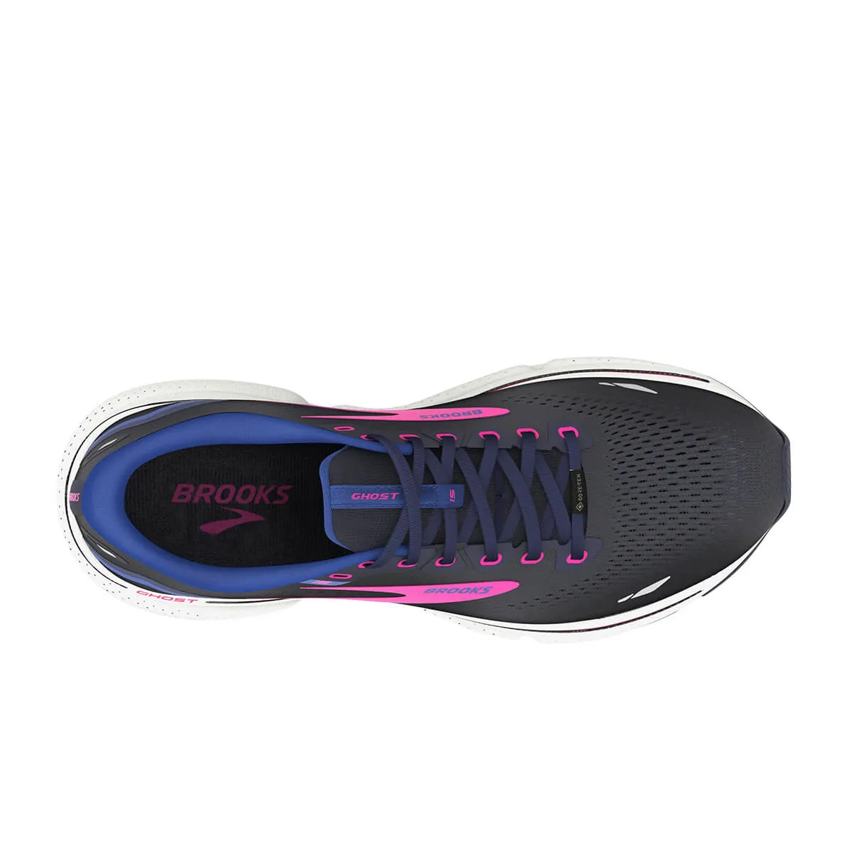 Brooks Ghost 15 GTX Womens | Peacoat/blue/pink