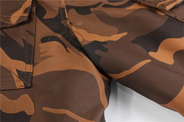 Camouflage Hoodie Fleeced Lined Winter Coats