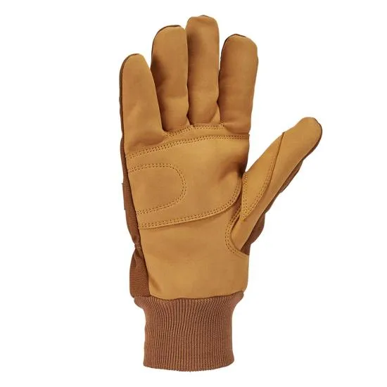 Carhartt Insulated Duck Synthetic Leather Knit Cuff Glove - GL0801M