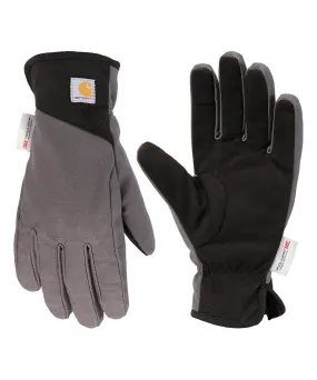 Carhartt Men's Rugged Flex Insulated Open Cuff Gloves - Gravel