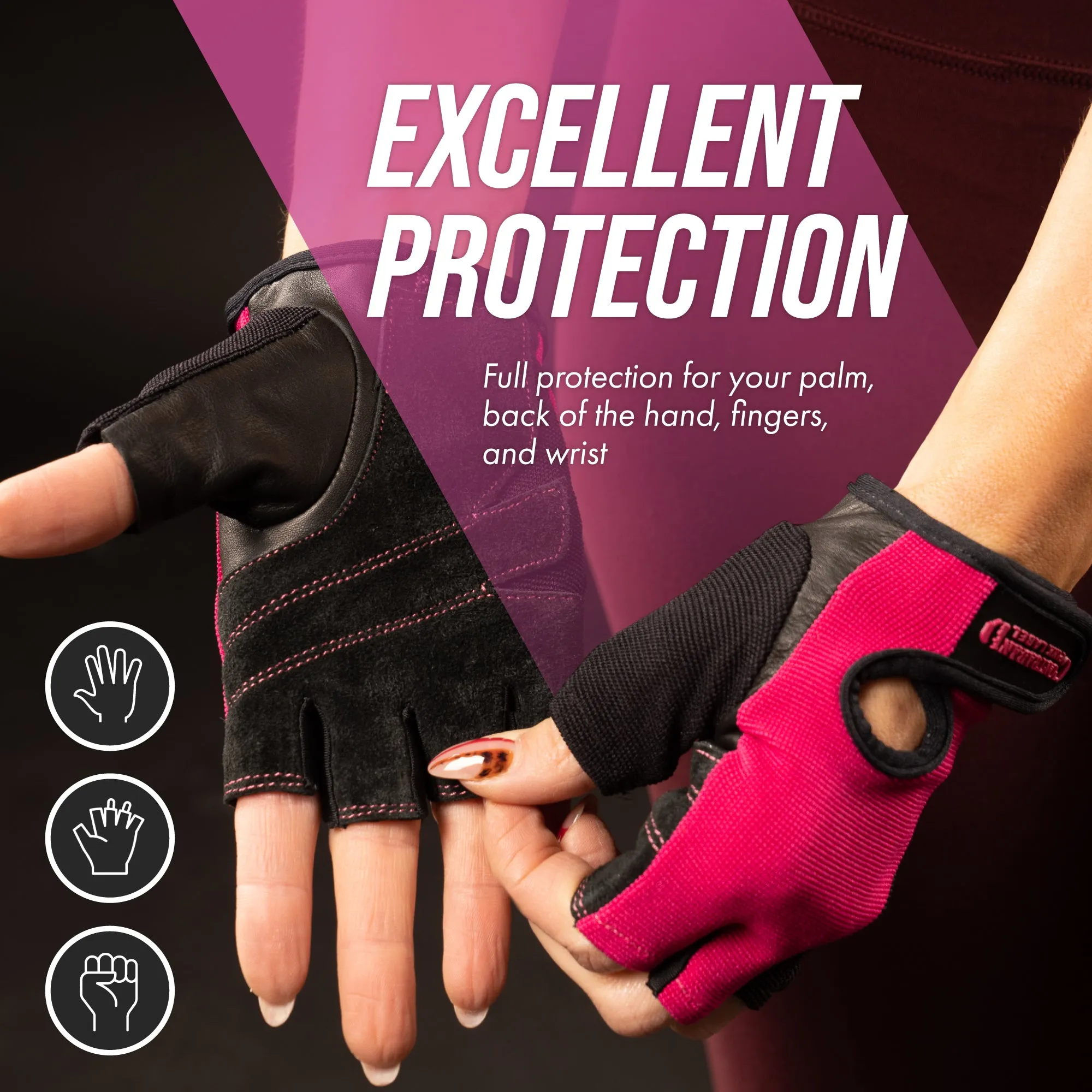 Contraband Pink Label 5057 Womens Basic Lifting Gloves (Pair)