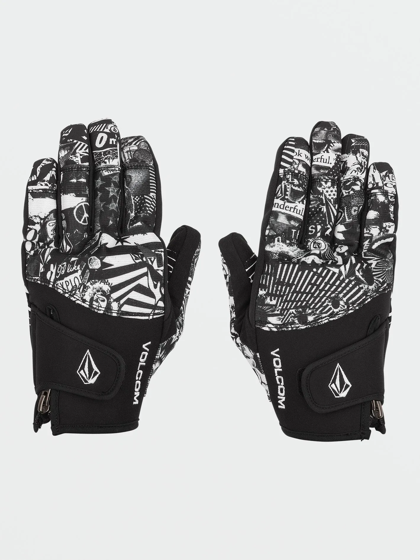 Crail Gloves - Black White