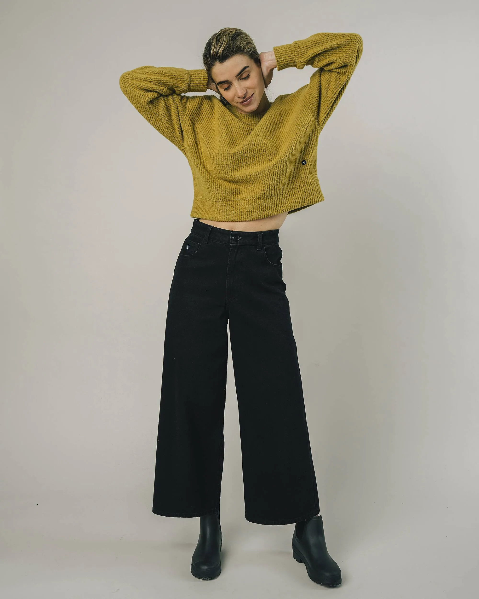 Cropped Sweater Mustard