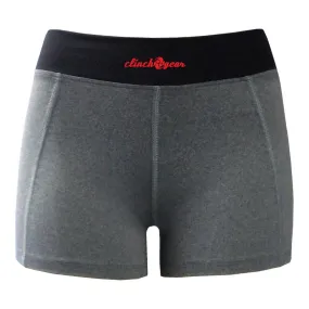 Cross Training Performance Micro Short - Crush - Heather Gray/Black/Red