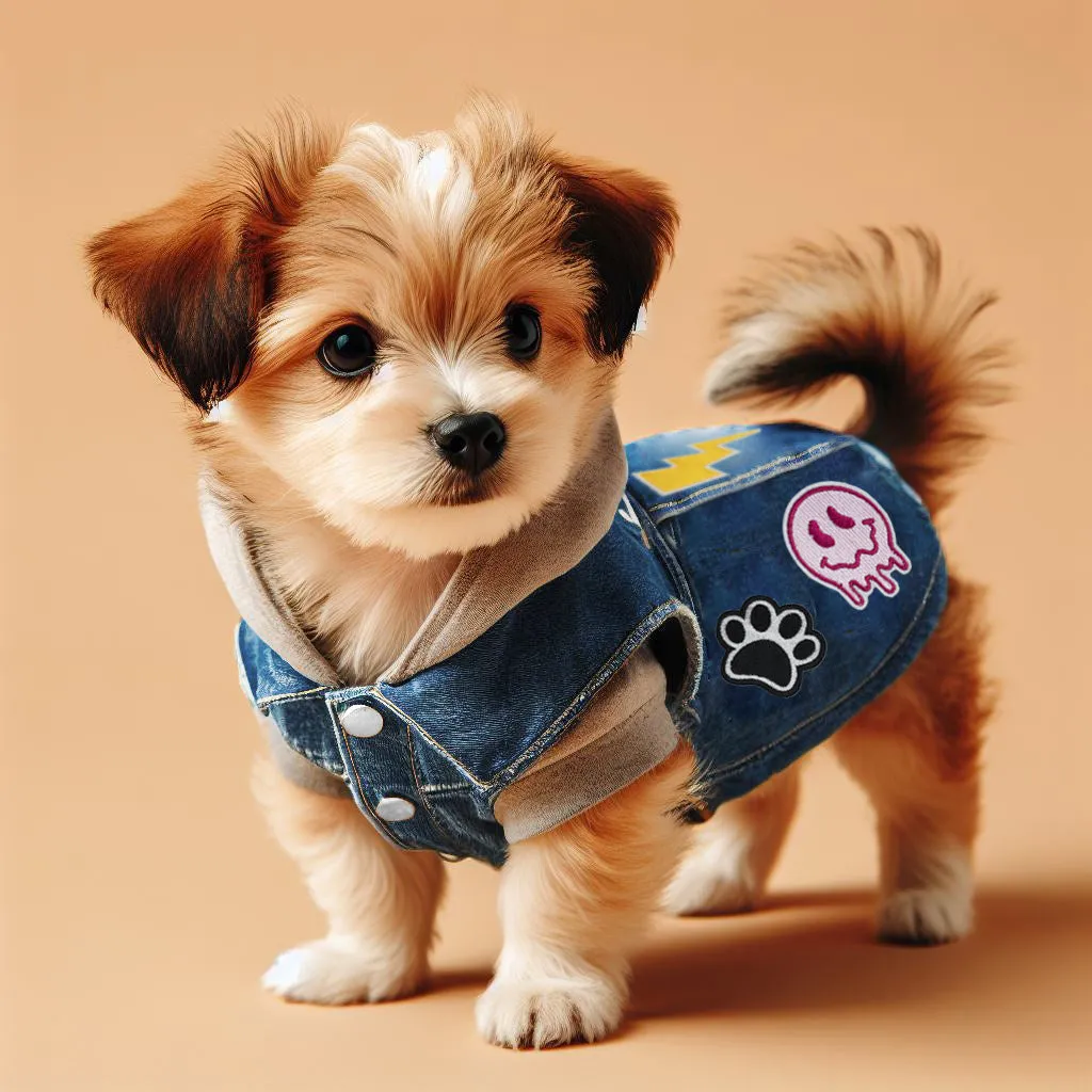 Custom Dog Denim Vest