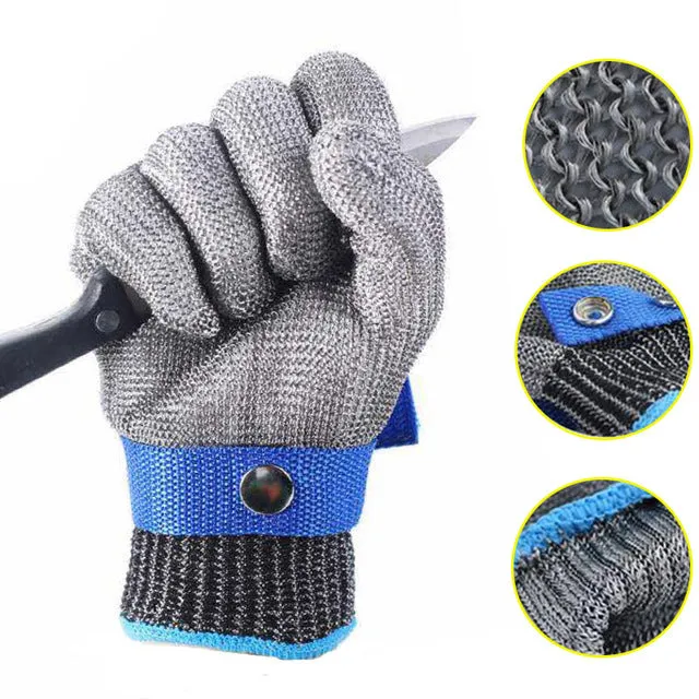 Cut Resistant Stainless Steel Gloves Working Safety Gloves