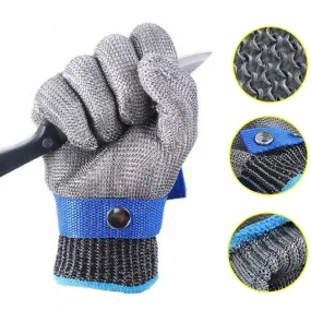 Cut Resistant Stainless Steel Gloves Working Safety Gloves