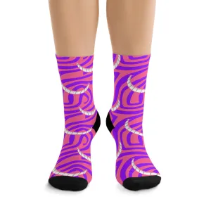 Disney Alice In Wonderland Cheshire Cat All Mad Here Socks