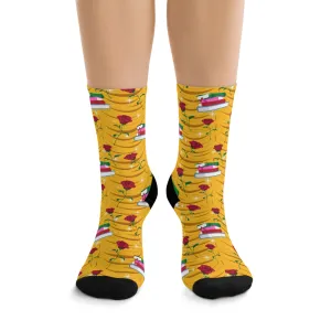 Disney Beauty And The Beast Roses And Books Socks