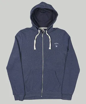 EMB Zip Hoody Blue