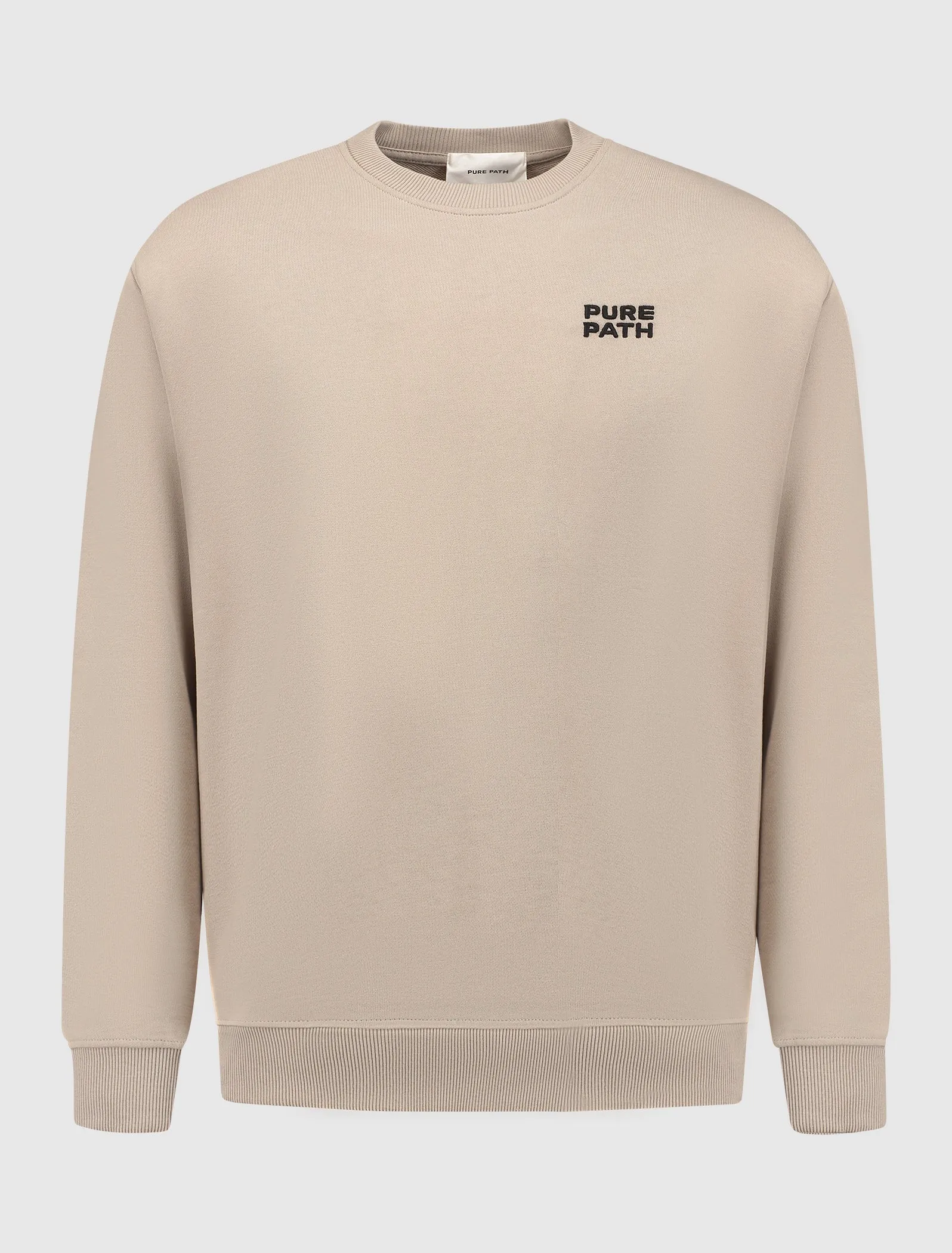 Embroidery Logo Sweater | Taupe