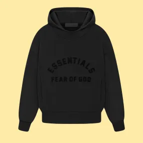 Essentials SS23 Hoodie - Jet Black