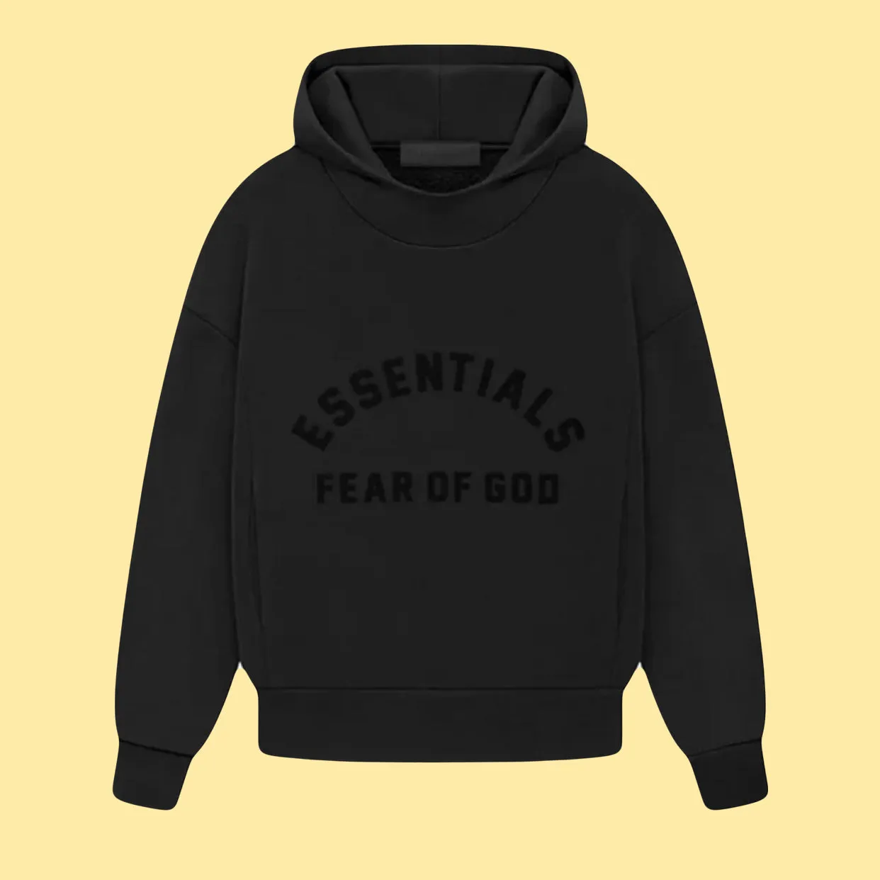 Essentials SS23 Hoodie - Jet Black