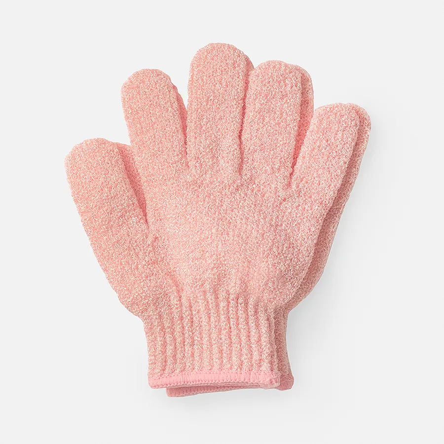 Exfoliating Spa Gloves: Pink