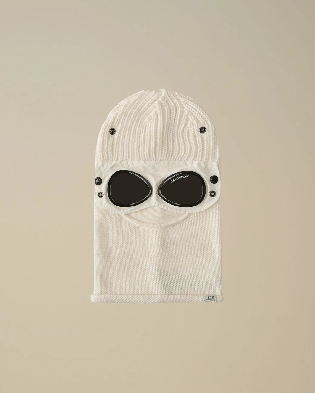 Extra Fine Merino Wool Goggle Balaclava Gauze White